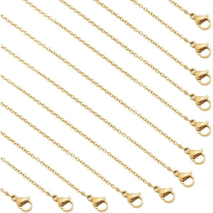 Neck chain anti tarnish 18k plating