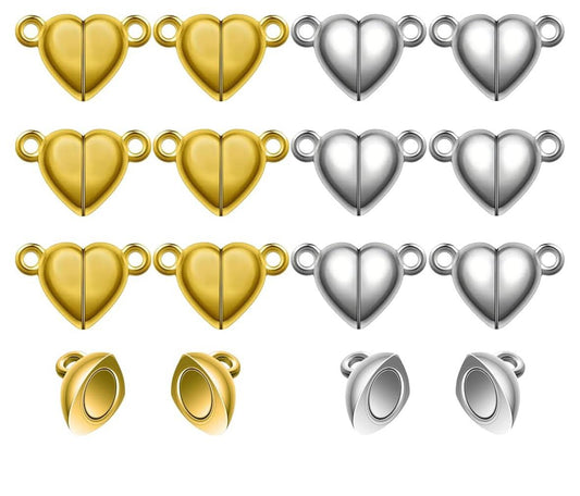 Premium Magnetic Heart Charm for bracelet, Size: Free,
