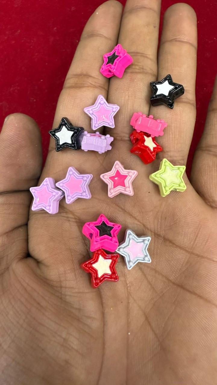 Mixed Star & Block Resin Cabochons (Pack of 10)