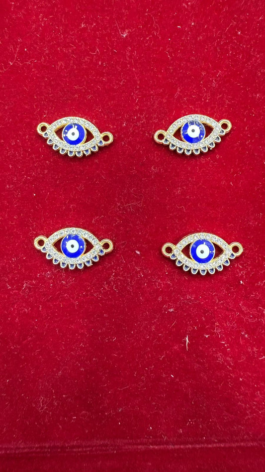 Evil Eye Connector Charms (Pack of 10)