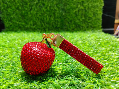Sparkling "Big Apple" Crystal Bag Accessory