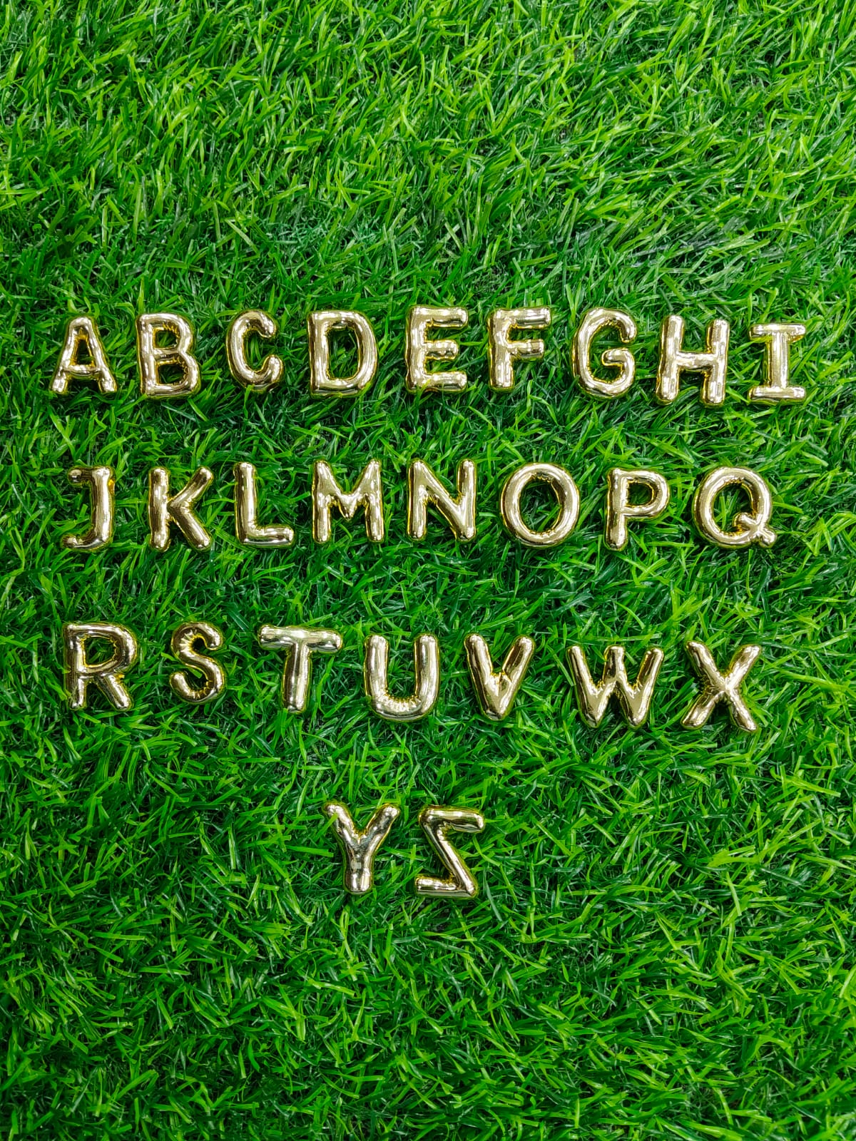 Bubble Initial Necklace - Gold Plated Metal | Custom Letter Pendant