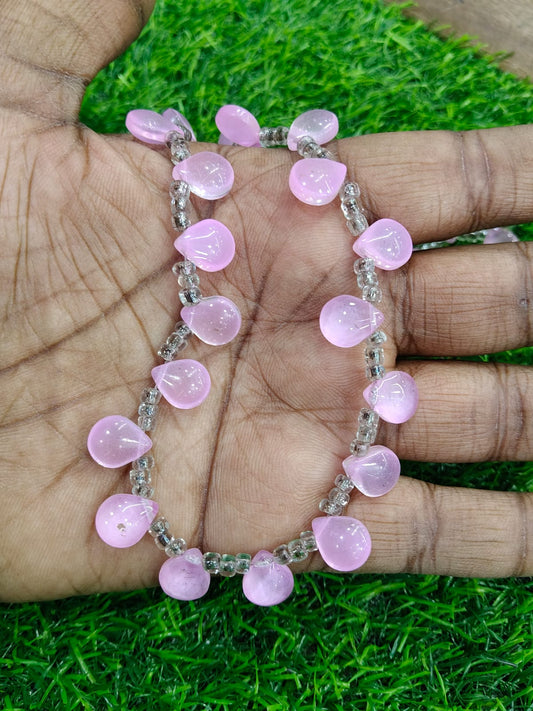 Teardrop Glass Bead 34pc each String (Pack of 2)