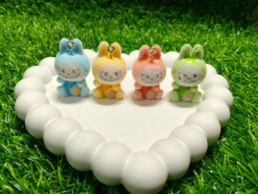 Velvet Labubu Keychain for bag | Multicolor Keychain use also Jewellery Making , jwelery Necklace, Necklace,Earring, DIY & Craft