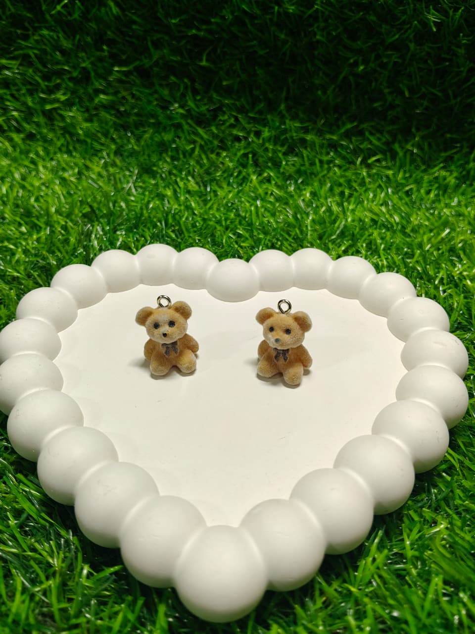 Velvet Teddy Bear Keychain Pendants 1 pec