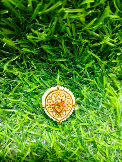 Kundan Enamel  Designer Beads – (Pack of 12)