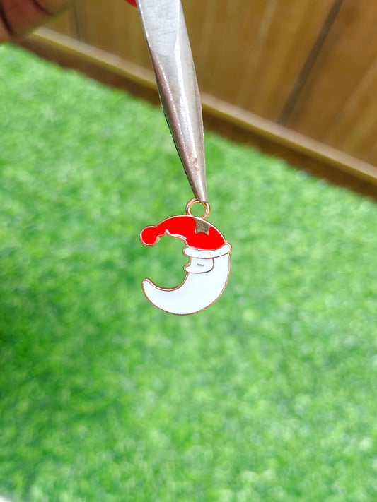 Moon Enamel Charm Metal Pendant for Jewelry Making