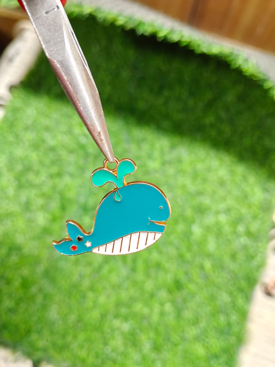 Ocean Theme Whale Enamel Charm