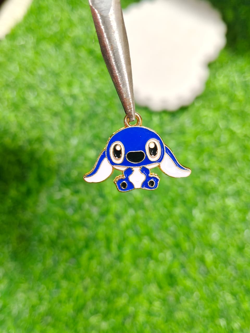 Cartoon Style Blue Puppy Charm for Jewelry