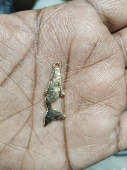 NAGNESHI Mermaid Enamel Charms Metal Pendant for Jewelry Making