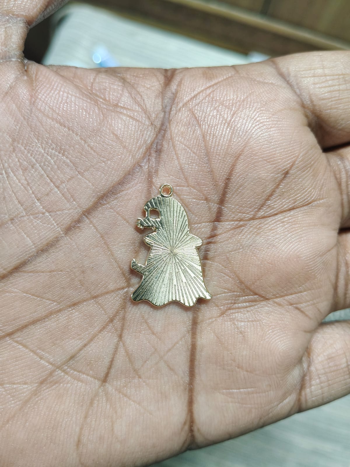 NAGNESHI Ghost with Spooky Blue Hat Enamel Charms Metal Pendant for Jewelry Making