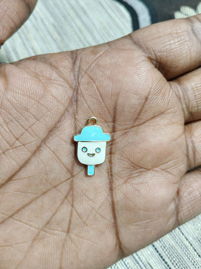 Blue Ice Cream Charms | Enamel Charms