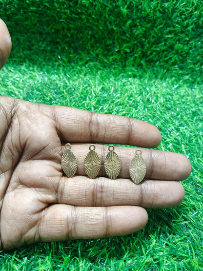NAGNESHI Mixed Enamel Football Charms Pack – Gold Outlined Pendants in Red, Purple, Black & Yellow for DIY Jewelry Making, Charm Bracelets, Necklaces