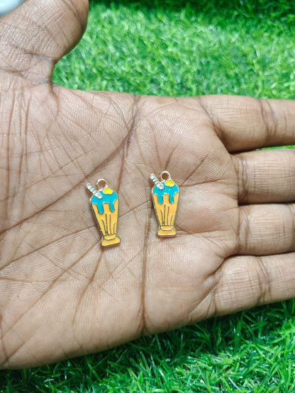 Milkshake Enamel Charms | Ice Cream | Sunday Charms