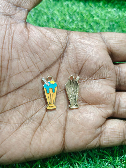 Milkshake Enamel Charms | Ice Cream | Sunday Charms