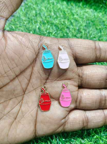 Enamel Charms | Enamel Charm |  Milk Charms | Carton Charms
