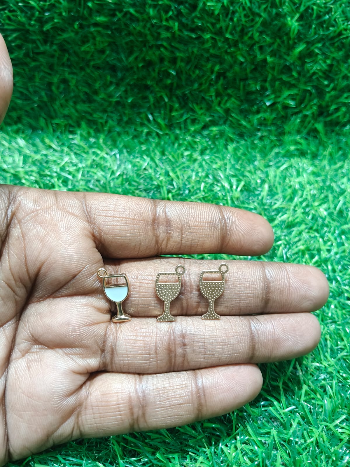 Wine Glass Charms | Glass Charms | Mixed Enamel Charms