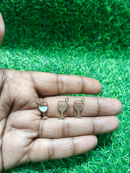 Wine Glass Charms | Glass Charms | Mixed Enamel Charms