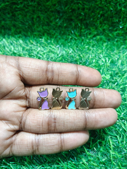 Cat Charms | Mixed Enamel Charms