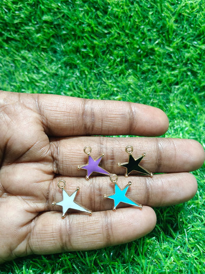 Star Charms | DIY Charms | Jewelry Making, Charm | Mixed Enamel Star Charms