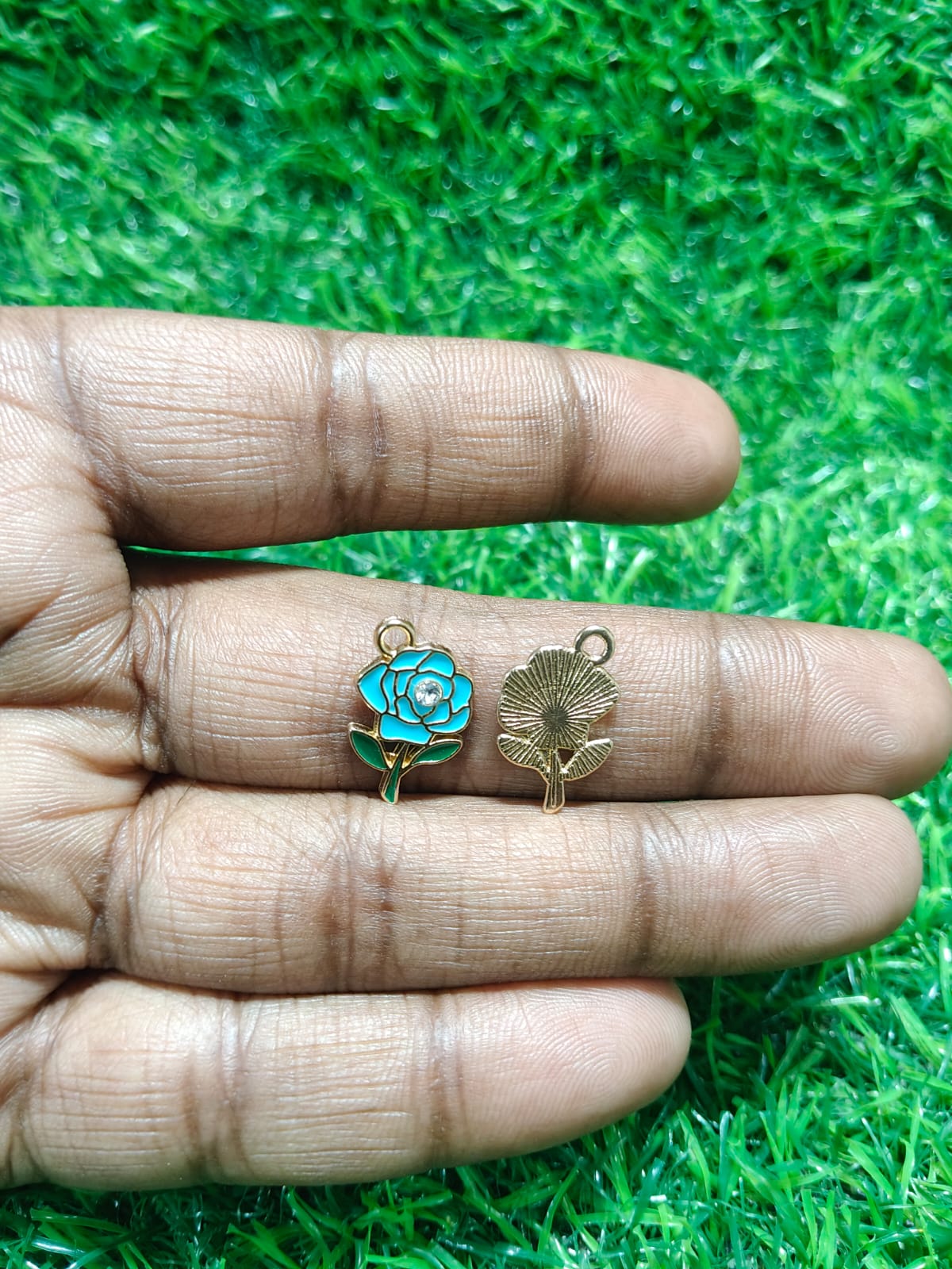 Rose Flower Charms | Mixed Enamel Chams