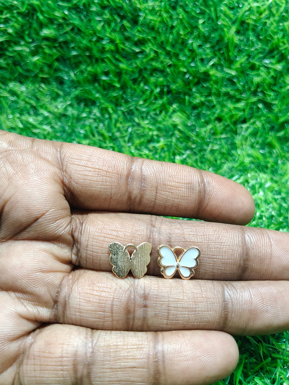 Butterfly Charms | Black and White Charms | Enamel Charms