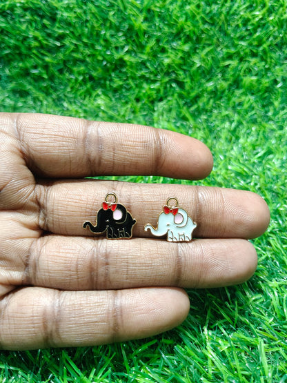Elephant Charms |  Enamel Charms