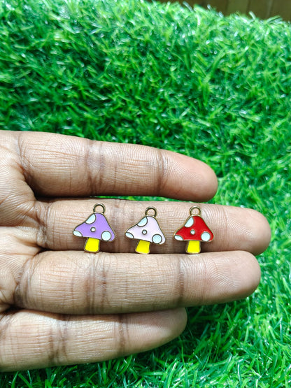 Mushroom Charms | Enamel Charms