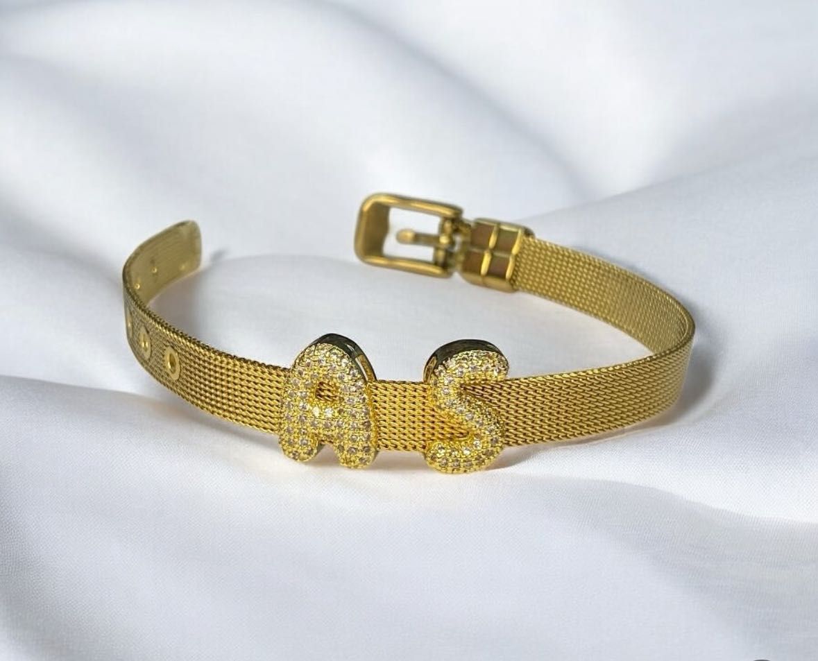 Customizable Initial Charms for Bracelets - A TO Z Gold-Tone Alphabet Letters