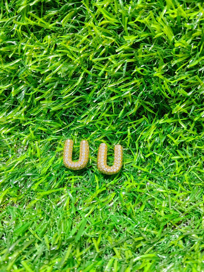 Customizable Initial Charms for Bracelets - A TO Z Gold-Tone Alphabet Letters