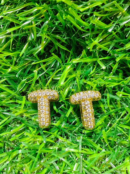 Customizable Initial Charms for Bracelets - A TO Z Gold-Tone Alphabet Letters