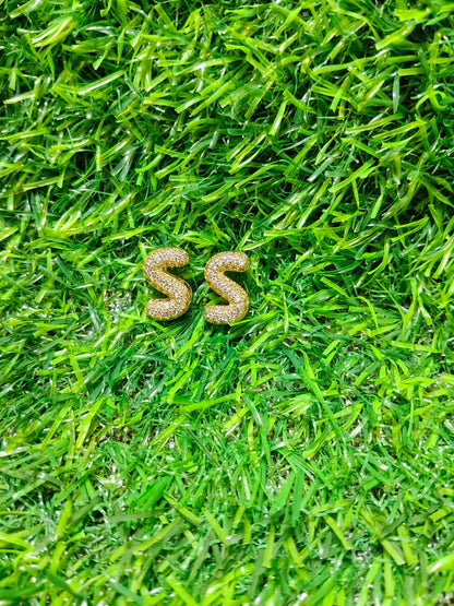 Customizable Initial Charms for Bracelets - A TO Z Gold-Tone Alphabet Letters