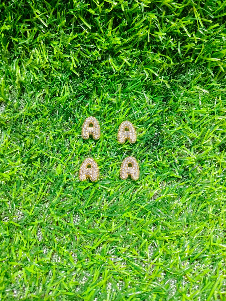 Customizable Initial Charms for Bracelets - A TO Z Gold-Tone Alphabet Letters