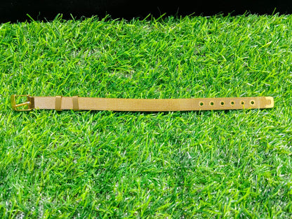 Durable Anti-Tarnish Gold-Tone Mesh Bracelet Strap