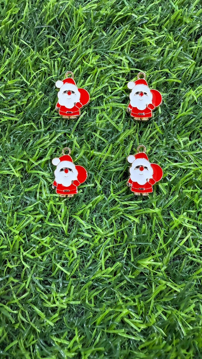 Christmas Theme Enamel Charms | Pack of 25 | Jewelry Making & DIY Craft Supplies