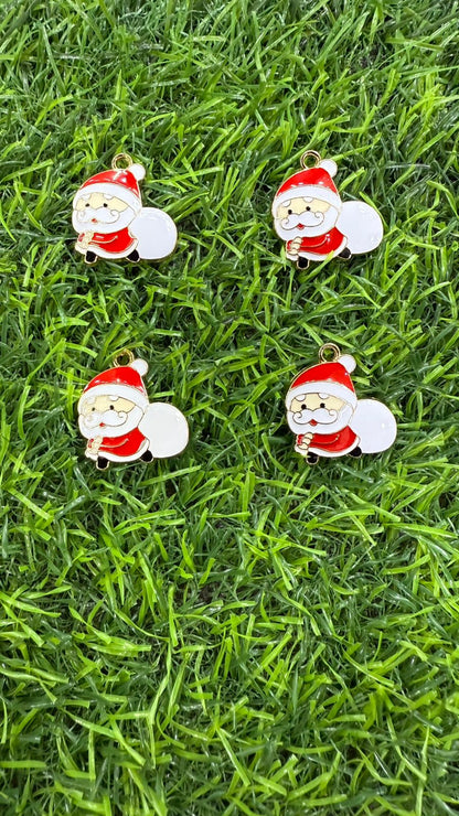 Christmas Theme Enamel Charms | Pack of 25 | Jewelry Making & DIY Craft Supplies