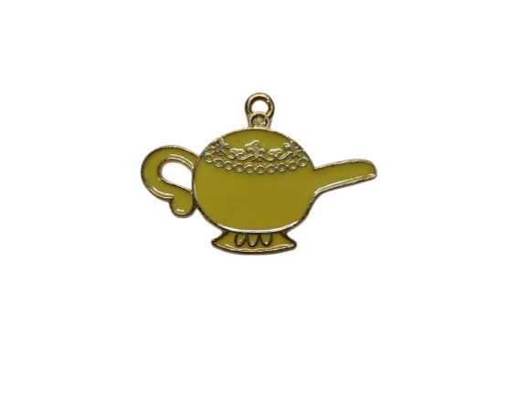 NAGNESHI Magical Genie Lamp Enamel Charms Metal Pendant for Jewelry Making