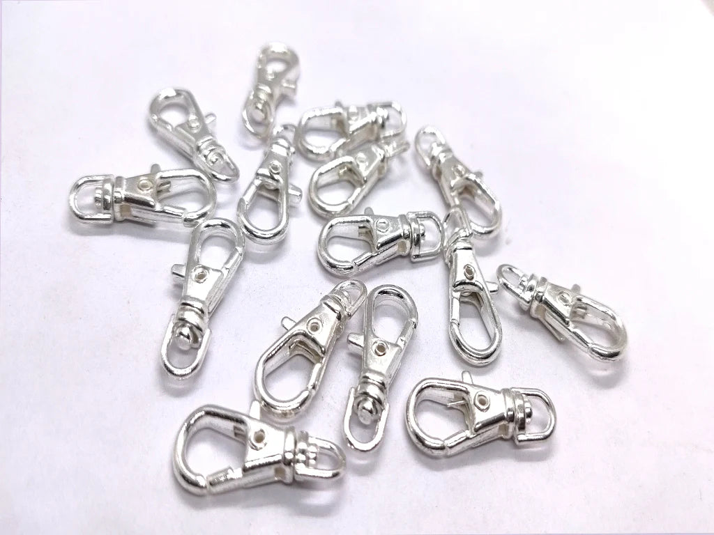 Silver Metallic Fish Clasps