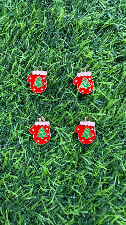 Christmas Theme Enamel Charms | Pack of 25 | Jewelry Making & DIY Craft Supplies