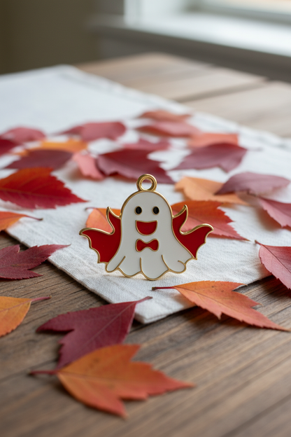 NAGNESHI Cute Vampire Ghost Enamel Charms for Jewelry Making, DIY Earrings, Bracelets, Necklaces, and Crafts