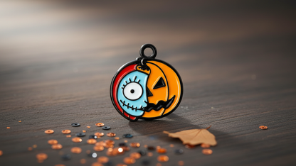 NAGNESHI Cute Black Ghost Enamel Charm for Jewelry Making, DIY Earrings, Bracelets, Necklaces, and Crafts