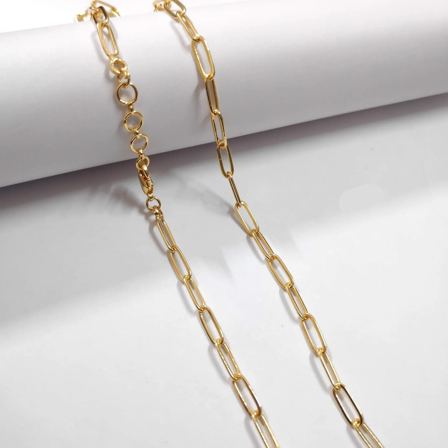 Golden Color Anti Tarnish Paperclip Chains